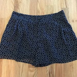 Lauren Conrad Navy & White Polka Dot Shorts